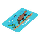 Niedlicher Platypus-Cartoon Magnet (Linke Seite)