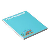 Niedlicher Platypus-Cartoon Notizblock (angewinkelt)