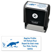 Niedlicher Platypus-Cartoon Permastempel (Beispiel)