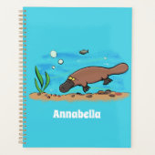 Niedlicher Platypus-Cartoon Planer (Vorderseite)