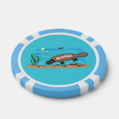 Niedlicher Platypus-Cartoon Pokerchips (Einzeln)