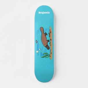 Niedlicher Platypus-Cartoon Skateboard