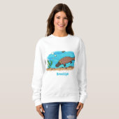 Niedlicher Platypus-Cartoon Sweatshirt (Vorne ganz)