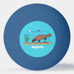Niedlicher Platypus-Cartoon Tischtennisball
