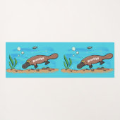 Niedlicher Platypus-Cartoon Yogamatte (Rückseite (Horizontal))