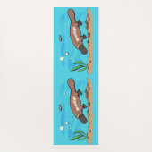 Niedlicher Platypus-Cartoon Yogamatte (Rückseite)