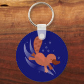 niedlicher Platypus Schlüsselanhänger (Vorderseite)