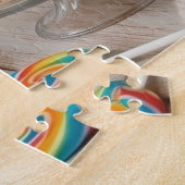 Niedlicher Plüschfrosch mit Key Lime Pie Puzzle (Seite)