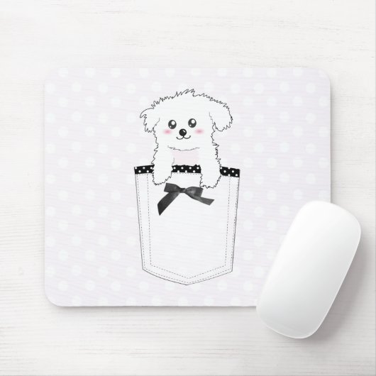 Niedlicher Pocket-Welpenhund Mousepad (Mit Mouse)