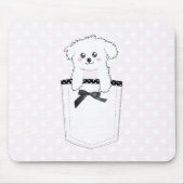 Niedlicher Pocket-Welpenhund Mousepad (Vorne)