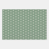 Niedlicher Polar Bär Aquarell Grün Geschenkpapier Set (Vorderseite 3)