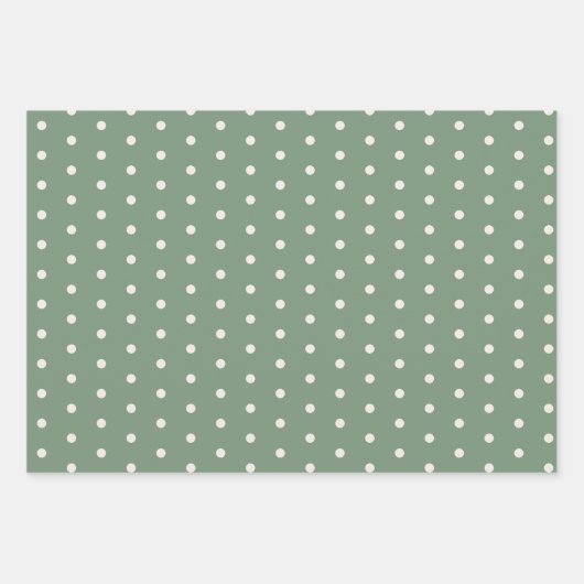 Niedlicher Polar Bär Aquarell Grün Geschenkpapier Set (Vorderseite 3)