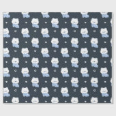 Niedlicher Polar-Bär Geschenkpapier (Flach)