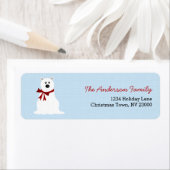 Niedlicher Polar Bär Ice Blue Christmas Address La (Insitu)