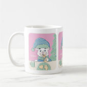 Niedlicher Polar Bär mit Cookie Kid Holiday Tasse (Links)