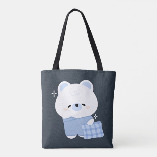 Niedlicher Polar-Bär Tasche (Rückseite)