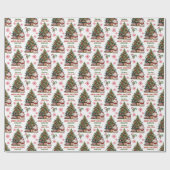 Niedlicher Polar Bear Baby Kinder Weihnachten Geschenkpapier (Flach)