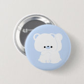 Niedlicher Polar Bear Couple Button (Vorne & Hinten)