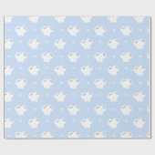 Niedlicher Polar Bear Couple Geschenkpapier (Flach)
