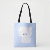 Niedlicher Polar Bear Couple Tasche (Vorderseite)