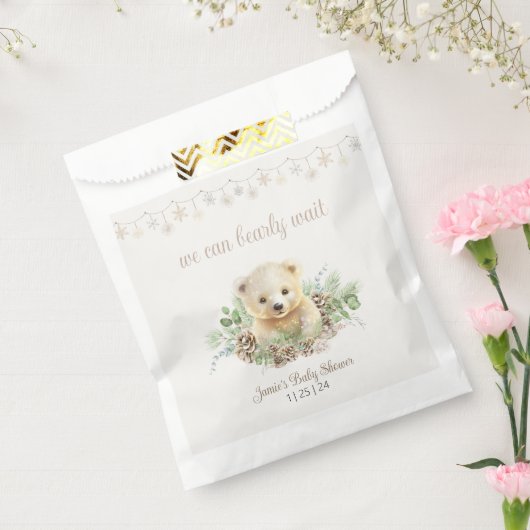 Niedlicher Polar Bear Cub Bear Bear Bear Vorwarte Geschenktütchen (Versiegelt)