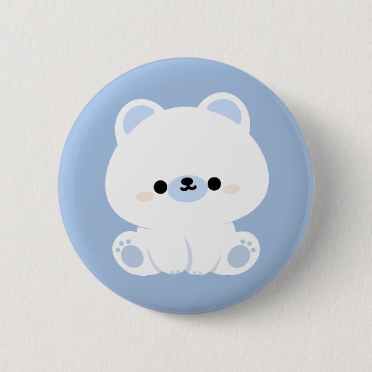 Niedlicher Polar Button (Vorderseite)