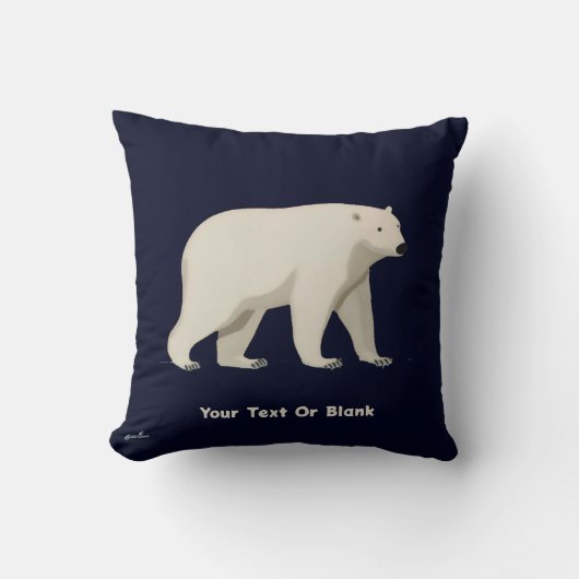 Niedlicher Polar Kissen (Vorderseite)