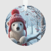 Niedlicher Polar Ornament (Rückseite)