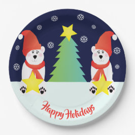 Niedlicher Polar Pappteller