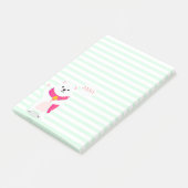 Niedlicher Polar | Personalisierte Nachhinweise Post-it Klebezettel (angewinkelt)