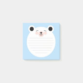 Niedlicher Polar Post-it Klebezettel (Vorderseite)