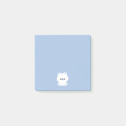 Niedlicher Polar Post-it Klebezettel (Vorderseite)