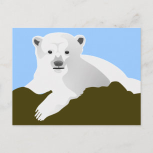 Niedlicher Polar Postkarte