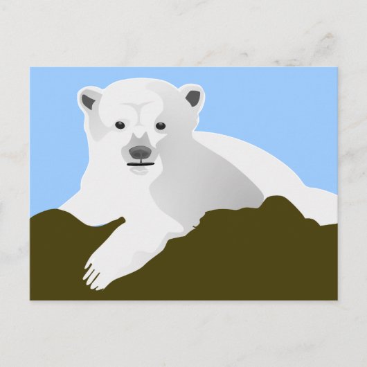 Niedlicher Polar Postkarte (Vorderseite)