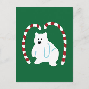 Niedlicher Polar Postkarte