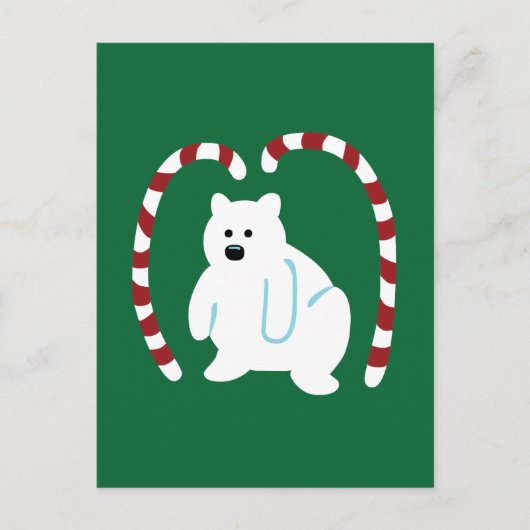 Niedlicher Polar Postkarte (Vorderseite)