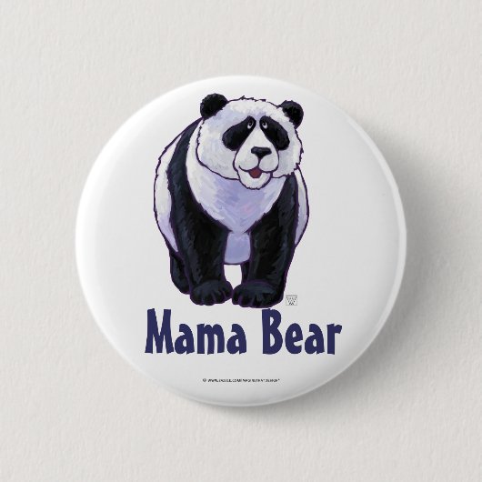 Niedlicher Polarbär für Mama Button (Vorderseite)