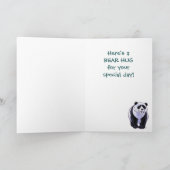 Niedlicher Polarbär für Mama Karte (Innenseite)