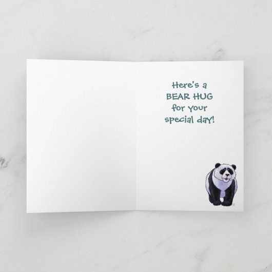 Niedlicher Polarbär für Mama Karte (Innenseite)