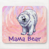 Niedlicher Polarbär für Mama Mousepad (Vorne)