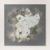 Niedlicher Polarbär Puzzle (Horizontal)