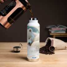 Niedlicher Polarbär Schlafmond Wolken Kinder Name