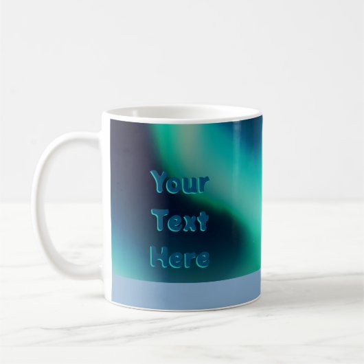 Niedlicher Polarbär und Nordlichter Kaffeetasse (Links)