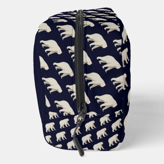 Niedlicher Polarbär und Nordlichter Waschbeutel (Rechts)