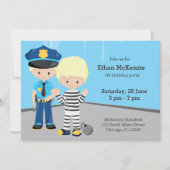 Niedlicher Polizeibeamter Einladung (Vorderseite)