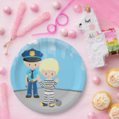 Niedlicher Polizeibeamter Pappteller (Party)