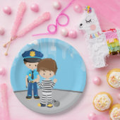 Niedlicher Polizeibeamter Pappteller (Party)