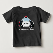 Niedlicher Polizeiwagen T - Shirt - Baby - Kleinki