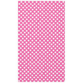Niedlicher Polka Dot Nahtloses Muster im rosa Hint Tischdecke (Vorderseite)