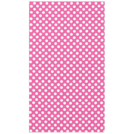 Niedlicher Polka Dot Nahtloses Muster im rosa Hint Tischdecke